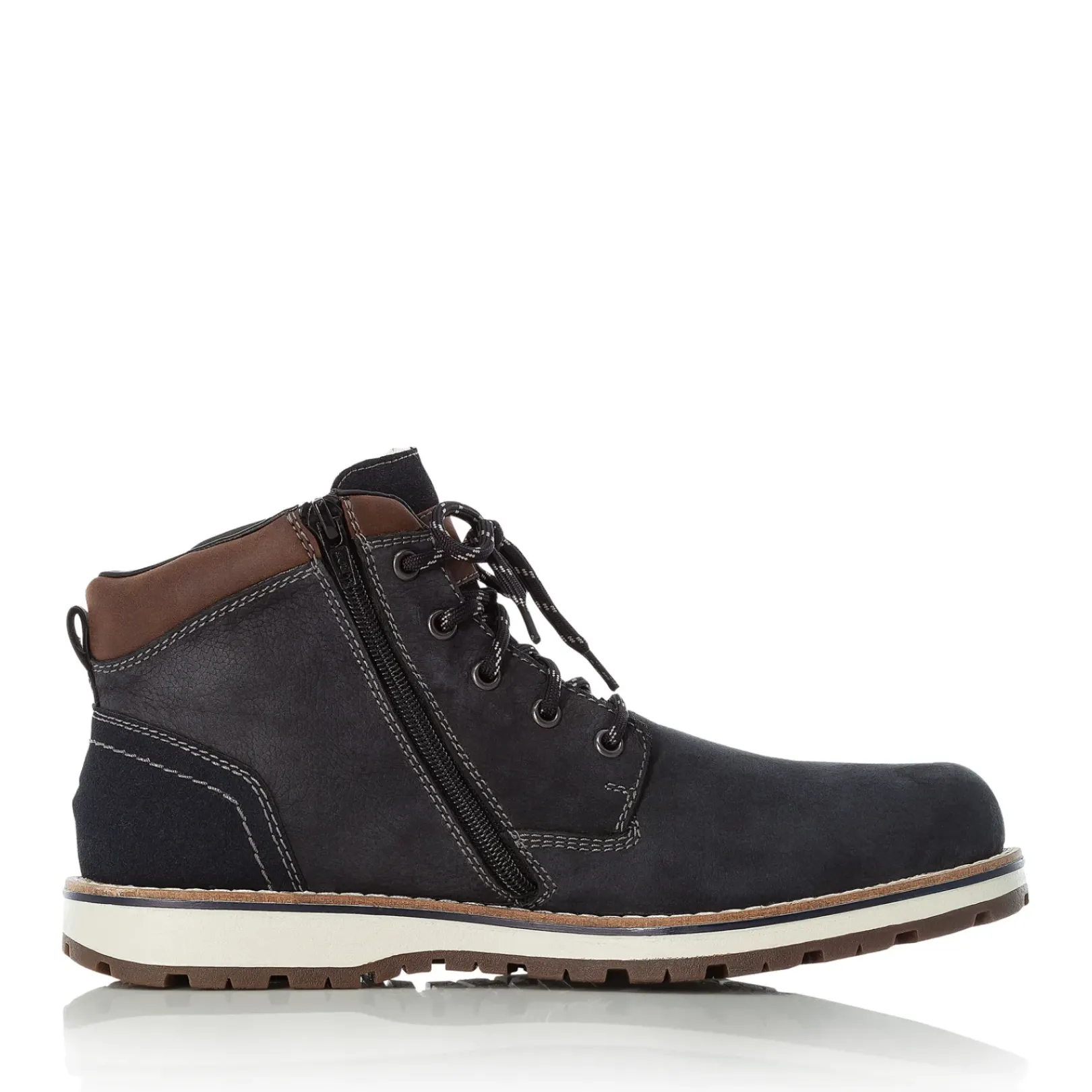 Fashion Rieker Meskie Sznurowane Buty W Kolorze Blekitu Pacyfiku