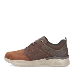 Discount Rieker Meskie Sznurowane Buty W Kolorze Lisiego Brazu