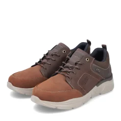 Discount Rieker Meskie Sznurowane Buty W Kolorze Lisiego Brazu