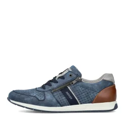 Discount Rieker Meskie Sznurowane Buty W Kolorze Blekitnym