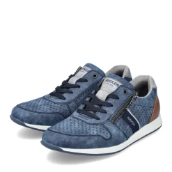 Discount Rieker Meskie Sznurowane Buty W Kolorze Blekitnym