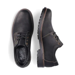Discount Rieker Meskie Sznurowane Buty W Kolorze Kruczoczarnym
