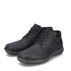 Online Rieker Meskie Sznurowane Buty W Kolorze Asfaltowo-Czarnym