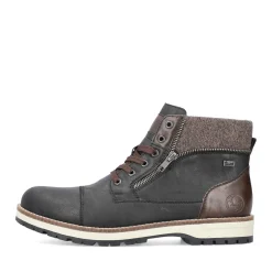 Sale Rieker Meskie Sznurowane Buty , Nocna, Czarna