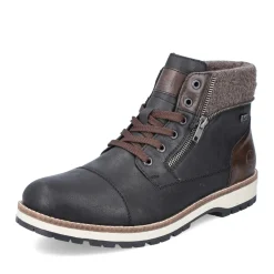 Sale Rieker Meskie Sznurowane Buty , Nocna, Czarna