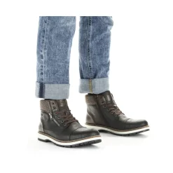 Sale Rieker Meskie Sznurowane Buty , Nocna, Czarna