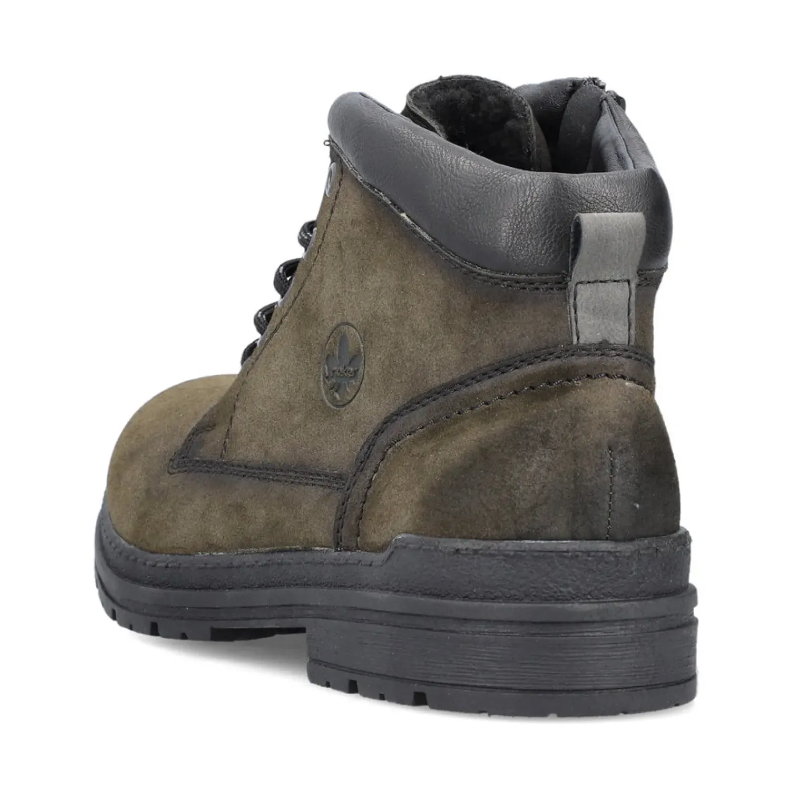 Fashion Rieker Meskie Sznurowane Buty W Kolorze Zieleni Khaki