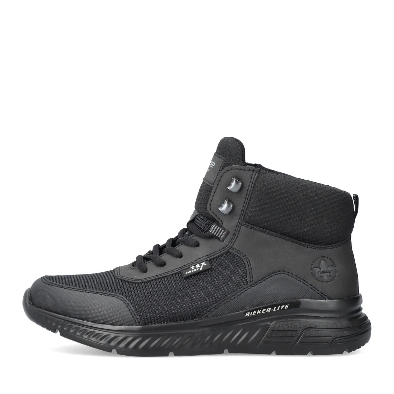 Discount Rieker Meskie Sznurowane Buty W Kolorze Asfaltowo-Czarnym