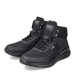 Discount Rieker Meskie Sznurowane Buty W Kolorze Asfaltowo-Czarnym