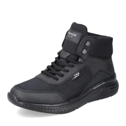 Discount Rieker Meskie Sznurowane Buty W Kolorze Asfaltowo-Czarnym