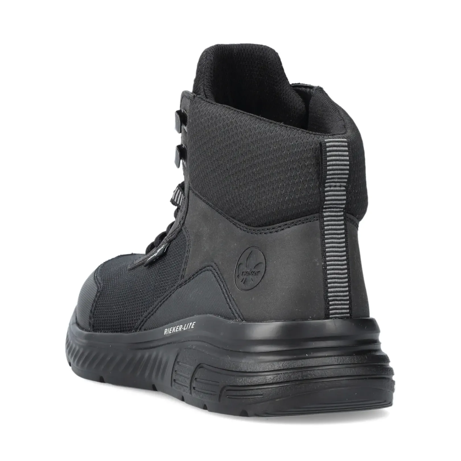 Discount Rieker Meskie Sznurowane Buty W Kolorze Asfaltowo-Czarnym