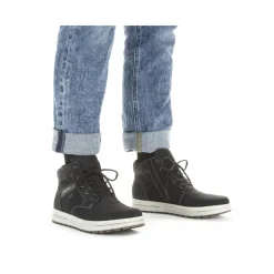 Best Rieker Meskie Sznurowane Buty W Kolorze Asfaltowo-Czarnym