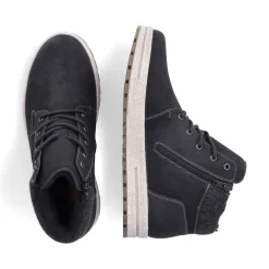 Best Rieker Meskie Sznurowane Buty W Kolorze Asfaltowo-Czarnym