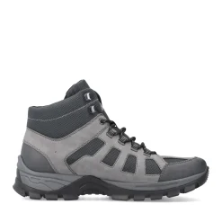 Sale Rieker Meskie Sznurowane Buty W Kolorze Platynowo-Szarym