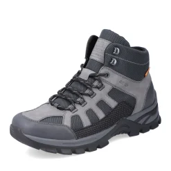 Sale Rieker Meskie Sznurowane Buty W Kolorze Platynowo-Szarym