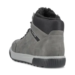 Best Rieker Meskie Sznurowane Buty W Kolorze Stalowoszarym
