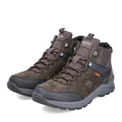 New Rieker Meskie Sznurowane Buty W Kolorze Kawowo-Brazowym