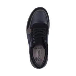 Online Rieker Meskie Sznurowane Buty W Kolorze Asfaltowo-Czarnym