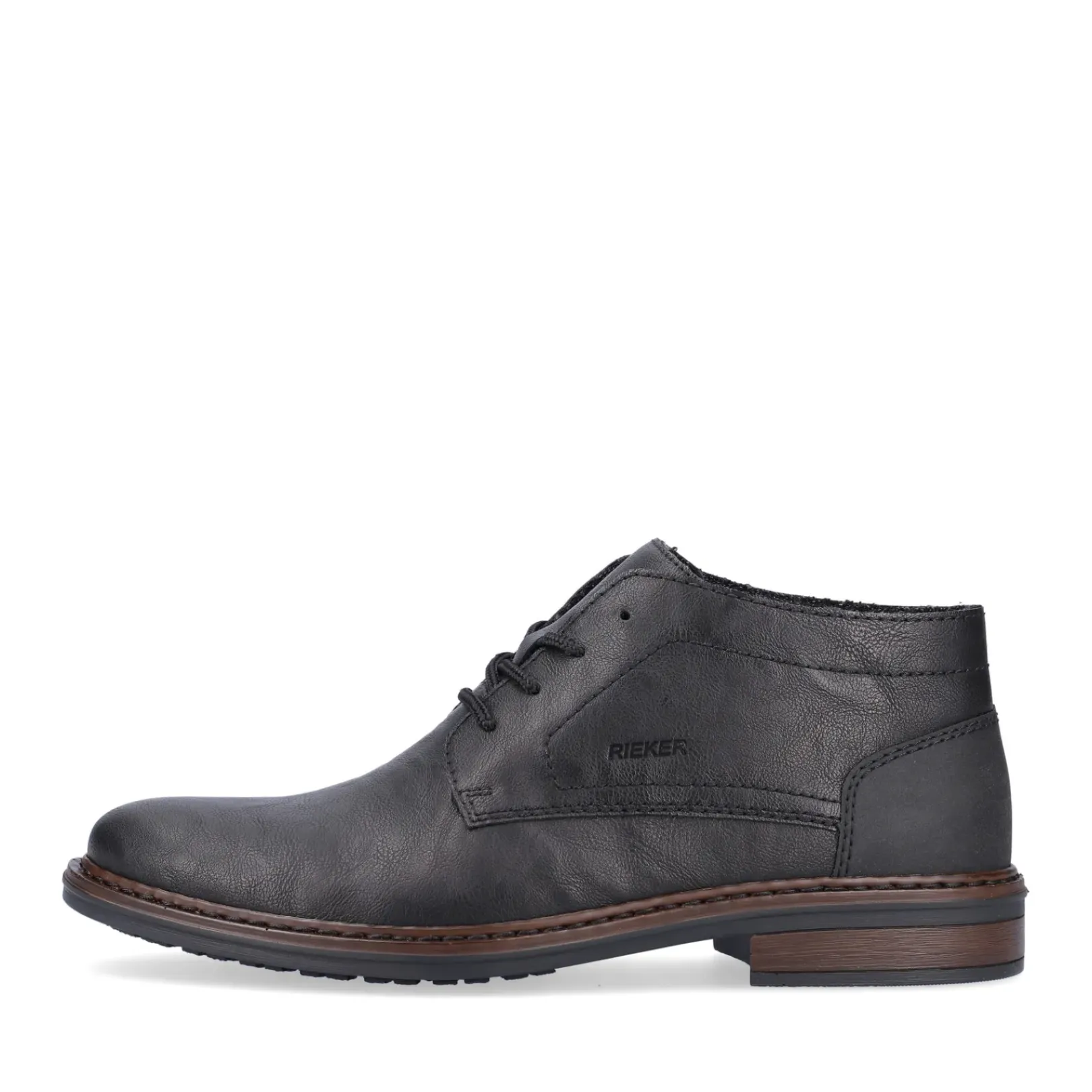 Online Rieker Meskie Sznurowane Buty W Kolorze Kruczoczarnym