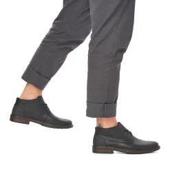 Online Rieker Meskie Sznurowane Buty W Kolorze Kruczoczarnym