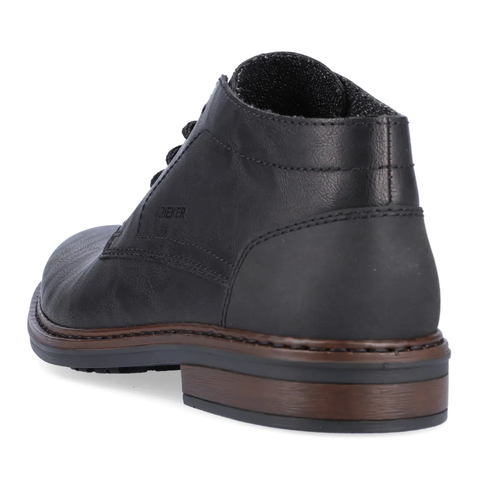 Online Rieker Meskie Sznurowane Buty W Kolorze Kruczoczarnym