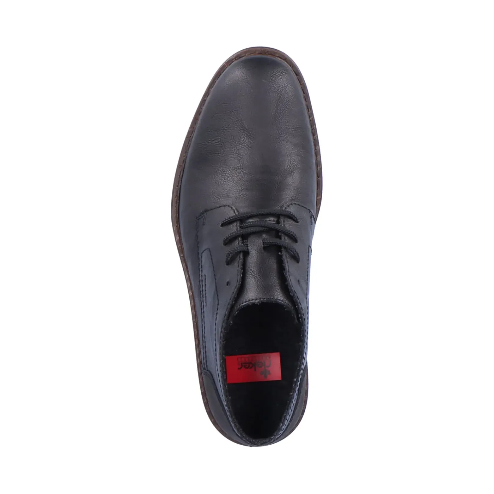 Online Rieker Meskie Sznurowane Buty W Kolorze Kruczoczarnym