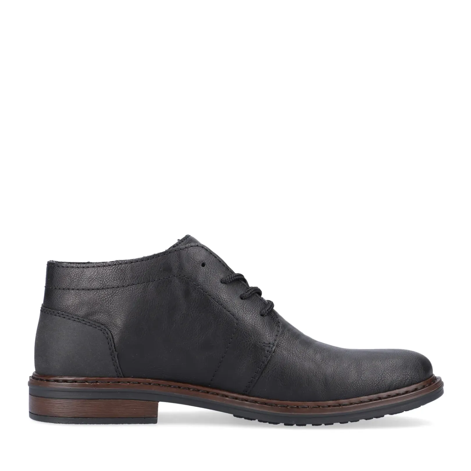 Online Rieker Meskie Sznurowane Buty W Kolorze Kruczoczarnym