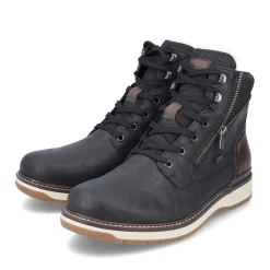 Clearance Rieker Meskie Sznurowane Buty , Nocna, Czarna