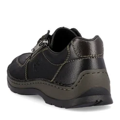 Outlet Rieker Meskie Sznurowane Buty W Kolorze Asfaltowo-Czarnym