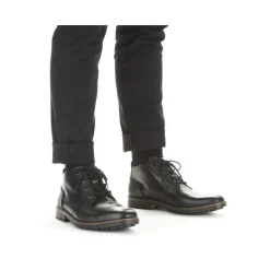 Discount Rieker Meskie Sznurowane Buty W Kolorze Czarnym, Blyszczacym