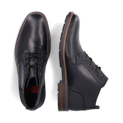 Discount Rieker Meskie Sznurowane Buty W Kolorze Czarnym, Blyszczacym