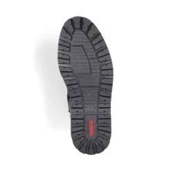 Hot Rieker Meskie Sznurowane Buty , Asfaltowe, Czarne