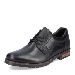Sale Rieker Meskie Sznurowane Buty W Kolorze Czarnym, Blyszczacym