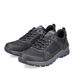 New Rieker Meskie Sznurowane Buty W Kolorze Kruczoczarnym