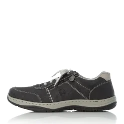 Best Rieker Meskie Sznurowane Buty Stalowo-Szaro-Biale