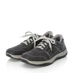 Best Rieker Meskie Sznurowane Buty Stalowo-Szaro-Biale