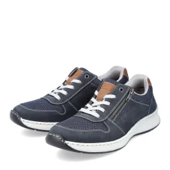 Clearance Rieker Meskie Sznurowane Buty W Kolorze Oceanicznego Blekitu