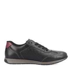 Fashion Rieker Meskie Sznurowane Buty W Kolorze Asfaltowo-Czarnym