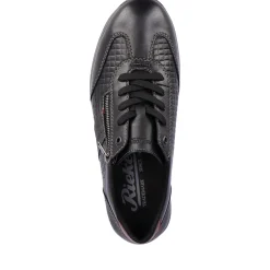 Fashion Rieker Meskie Sznurowane Buty W Kolorze Asfaltowo-Czarnym