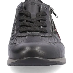 Fashion Rieker Meskie Sznurowane Buty W Kolorze Asfaltowo-Czarnym