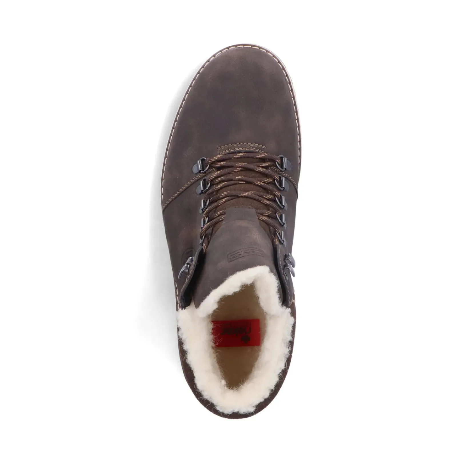 Sale Rieker Meskie Sznurowane Buty W Kolorze Kawowo-Brazowym