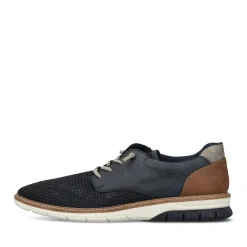 Best Rieker Meskie Sznurowane Buty W Kolorze Lupkowoniebieskim
