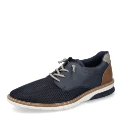 Best Rieker Meskie Sznurowane Buty W Kolorze Lupkowoniebieskim