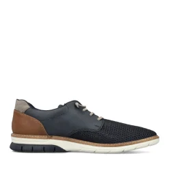 Best Rieker Meskie Sznurowane Buty W Kolorze Lupkowoniebieskim
