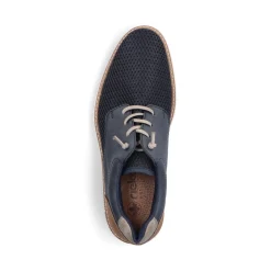 Best Rieker Meskie Sznurowane Buty W Kolorze Lupkowoniebieskim