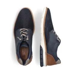 Best Rieker Meskie Sznurowane Buty W Kolorze Lupkowoniebieskim