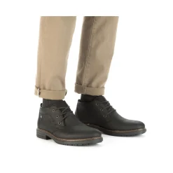 Outlet Rieker Meskie Sznurowane Buty W Kolorze Asfaltowo-Czarnym