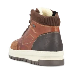 Hot Rieker Meskie Sznurowane Buty W Kolorze Lisiego Brazu