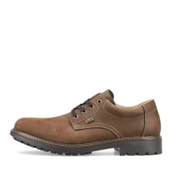 Hot Rieker Meskie Sznurowane Buty W Kolorze Kawowego Brazu