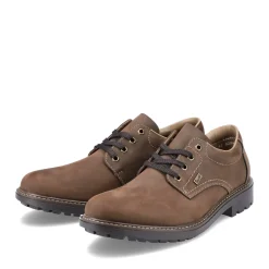 Hot Rieker Meskie Sznurowane Buty W Kolorze Kawowego Brazu